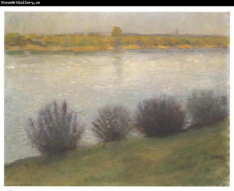 August Macke At the Rhine near Hersel